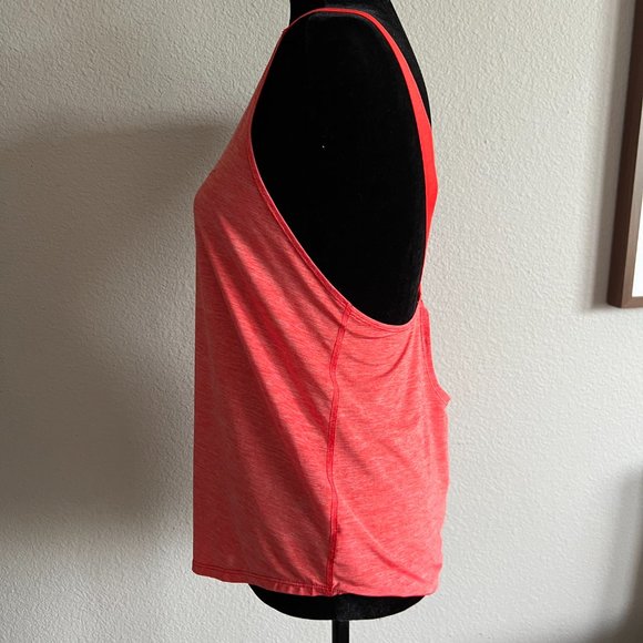 NIKE PINK DRY-FIT RUNNING WORKOUT CRISS CROSS TANK TOP - Picture 3 of 6